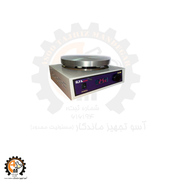 هات پلیت مگنت استیرر آلفا D500 SP | گرمایش یکنواخت و میکس دقیق برای آزمایشگاه‌های حرفه‌ای
