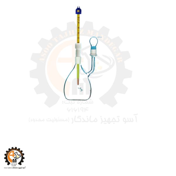 خرید و قیمت پیکنومتر 50mL ترمومتر دار امسونز | چگالی‌سنج دقیق آلمانی